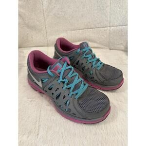 Nike Womens Dual Fusion Run 2 599564-002 Gray Running Shoes Sneakers Size 8.5